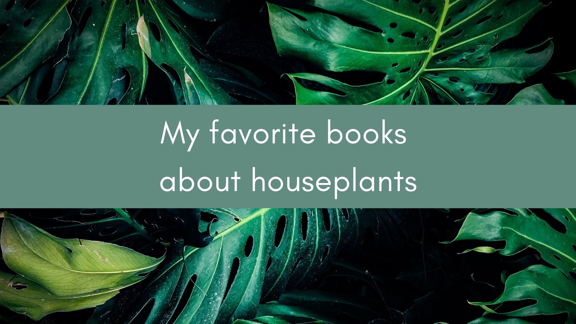 Books about houseplants