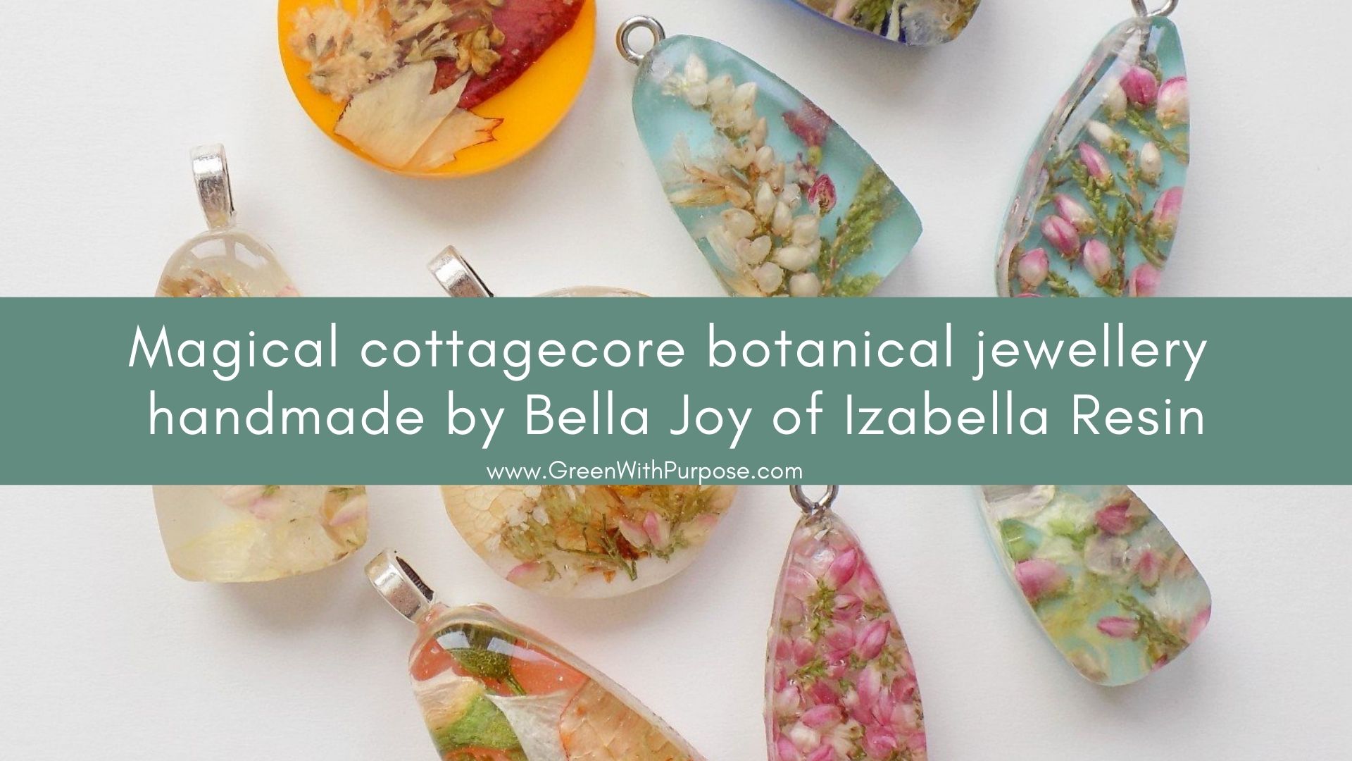 Handmade cottagecore botanical jewellery